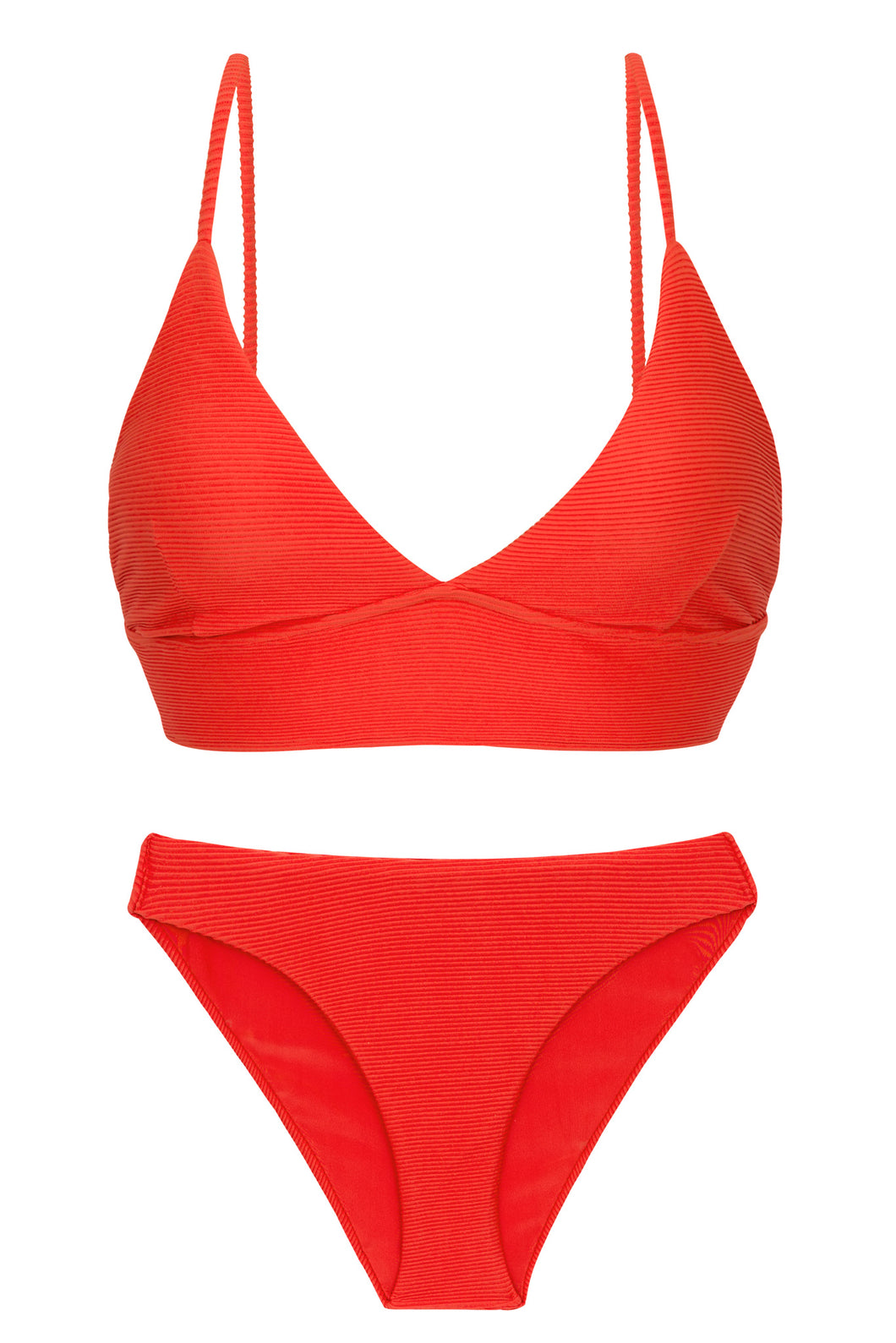 Product Front: Rio De Sol Ensemble Set Cotele-Tomate Tri-Tank Comfy