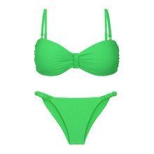Załaduj obraz do przeglądarki galerii, Product Front: Rio De Sol Ensemble Set Dots-Energy Bandeau-Crispy Cheeky-Crispy
