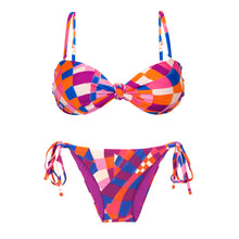 Załaduj obraz do przeglądarki galerii, Product Front: Rio De Sol Ensemble Set Funny Bandeau-Joy Lacinho
