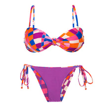 Załaduj obraz do przeglądarki galerii, Product Back: Rio De Sol Ensemble Set Funny Bandeau-Joy Lacinho
