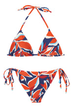 Załaduj obraz do przeglądarki galerii, Product Front: Rio De Sol Ensemble Set Leaves Tri-Inv Cheeky-Tie

