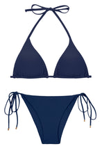 Załaduj obraz do przeglądarki galerii, Product Front: Rio De Sol Ensemble Set Navy Tri-Inv Lacinho
