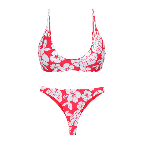 Product Front: Rio De Sol Ensemble Set Pua-Hibiscus Hana Sunset