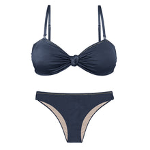Załaduj obraz do przeglądarki galerii, Product Front: Rio De Sol Ensemble Set Shark Bandeau-Joy Essential
