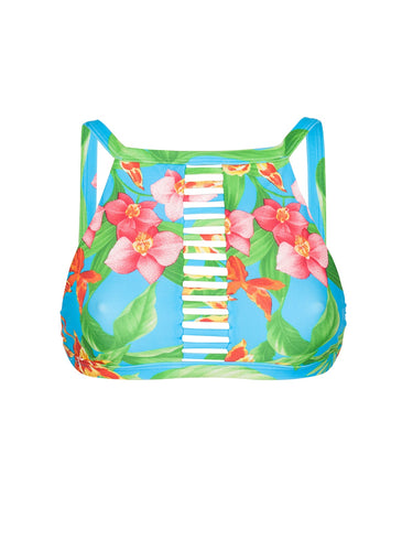 Product Front: Rio De Sol Haut Soutien Aloha Cropped Tiras