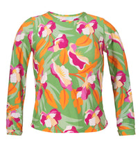 Załaduj obraz do przeglądarki galerii, Product Front: Rio De Sol Haut Top Green-Bloom Rash-Guard
