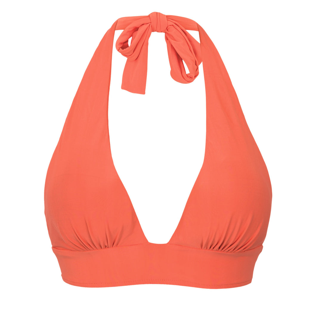 Product Front: Rio De Sol Haut Top Light-Peach Halter-Cos