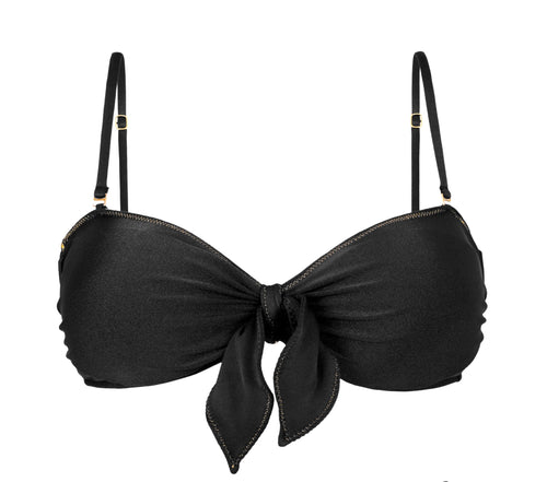 Product Front: Rio De Sol Haut Top Shimmer-Black Bandeau-No