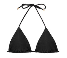 Załaduj obraz do przeglądarki galerii, Product Front: Rio De Sol Haut Top Shimmer-Black Tri-Rope
