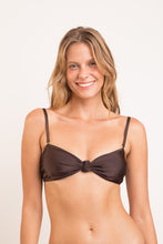 Załaduj obraz do przeglądarki galerii, Gallery: Rio De Sol Haut Top Shimmer-Coffee Bandeau-Joy
