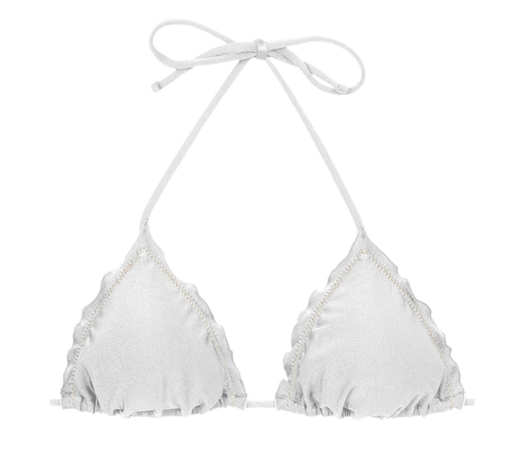 Product Front: Rio De Sol Haut Top Shimmer-White Frufru