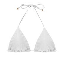 Załaduj obraz do przeglądarki galerii, Product Front: Rio De Sol Haut Top Shimmer-White Tri-Rope
