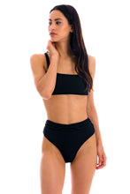 Załaduj obraz do przeglądarki galerii, Model Front: Rio De Sol Haut Top St-Tpz-Black Reto
