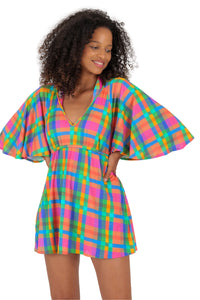 Model Front: Rio De Sol Vêtement De Plage Tulip-Garden Mini Dress