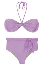 Załaduj obraz do przeglądarki galerii, Set Shimmer-Harmonia Twist Belted-High-Waist
