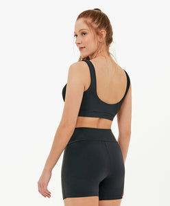 Top Block Costas Regata Preto