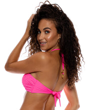 Załaduj obraz do przeglądarki galerii, Top Drawstring Diamond Girl Shocking Pink
