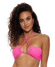 Załaduj obraz do przeglądarki galerii, Top Drawstring Diamond Girl Shocking Pink
