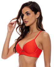 Załaduj obraz do przeglądarki galerii, Top Underwire Hot Tropics Red
