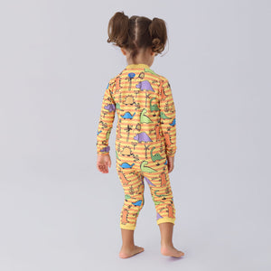 Model Back: Uv Line Une Pièce Fille Baby Dino