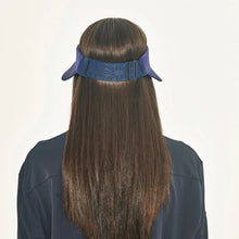 Załaduj obraz do przeglądarki galerii, Model Back: Uv Line Visière Grecia Navy Fit Upf50+
