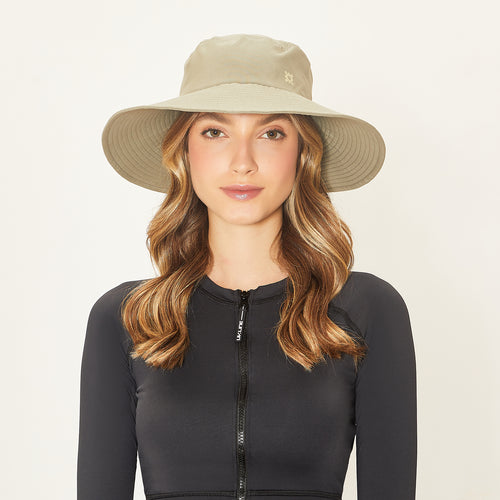 Model Front: Uv Line Chapeau Souple/Capeline Lyon Kaki Upf50+
