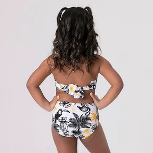 Model Back: Uv Line Deux Pièces Fille Trikini Brasil Upf50+