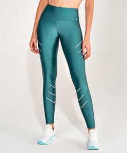 Legging Atlanta Fitas Refletivas Verde Strong