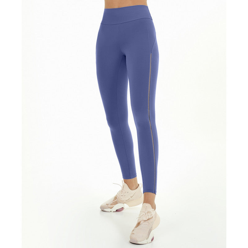 Legging Bodytex Com Elastico Vazado Azul Moonlight