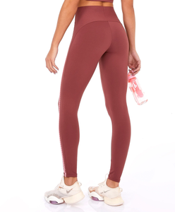 Legging Bodytex II Com Laser E Fusao Marrom Mahogany