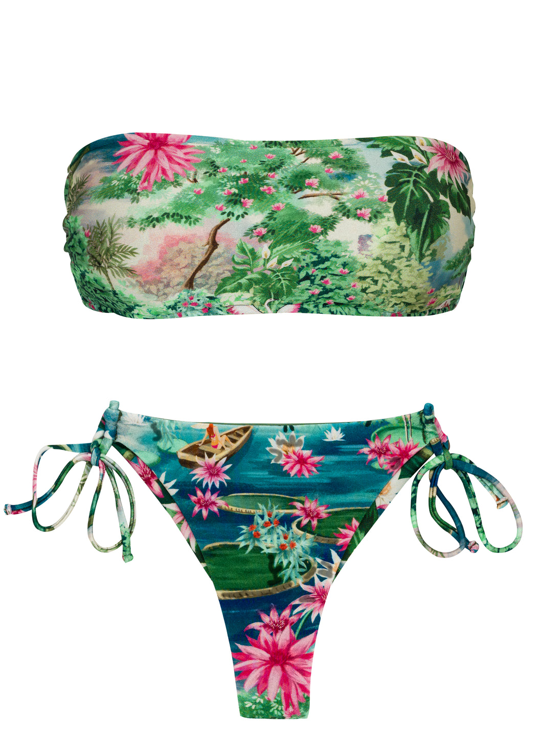 Set Amazonia Bandeau-Reto Fio-Tie