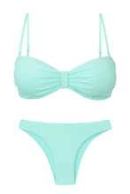 Załaduj obraz do przeglądarki galerii, Set Malibu-Menta Bandeau-Duo Essential
