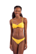 Załaduj obraz do przeglądarki galerii, Set Malibu-Yellow Bandeau-Duo Essential
