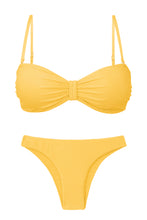 Załaduj obraz do przeglądarki galerii, Set Malibu-Yellow Bandeau-Duo Essential
