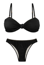 Załaduj obraz do przeglądarki galerii, Set Shimmer-Black Bandeau-Joy Essential
