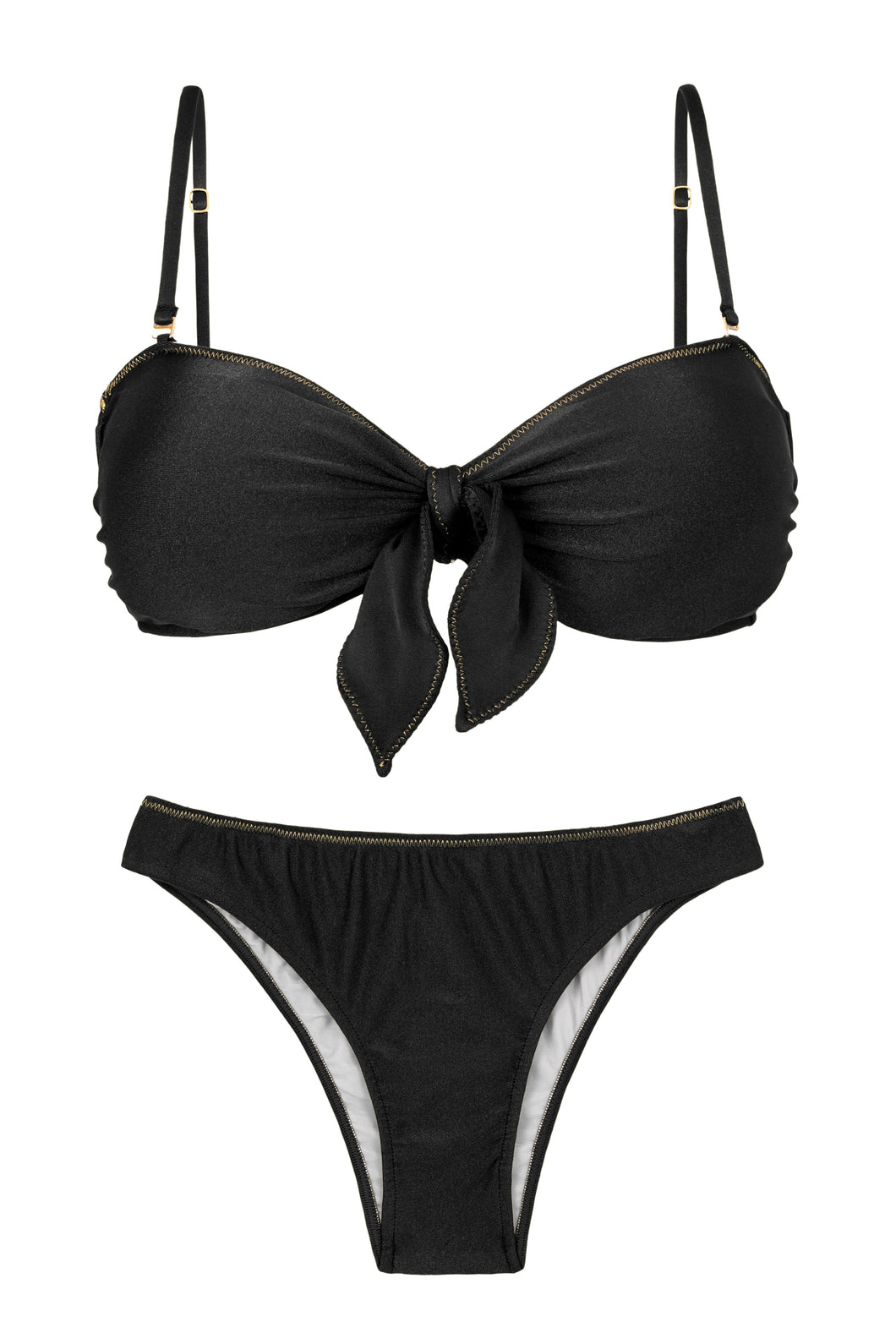 Set Shimmer-Black Bandeau-No Essential